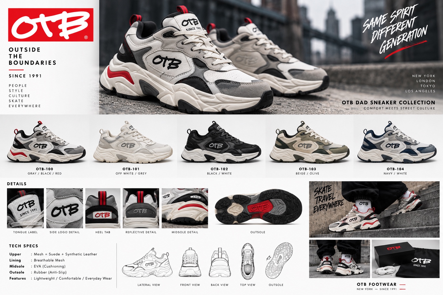 Dad Sneaker Collection