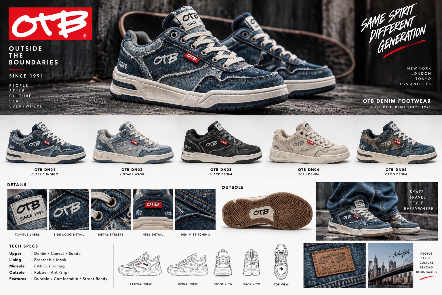 Denim Footwear Collection