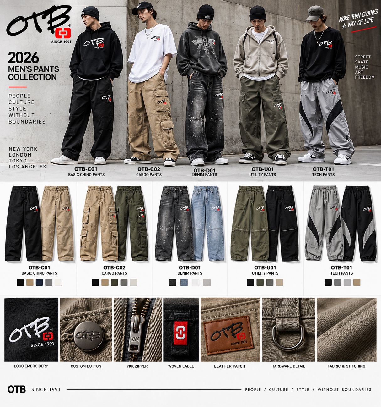 2026 Men's Pants Collection