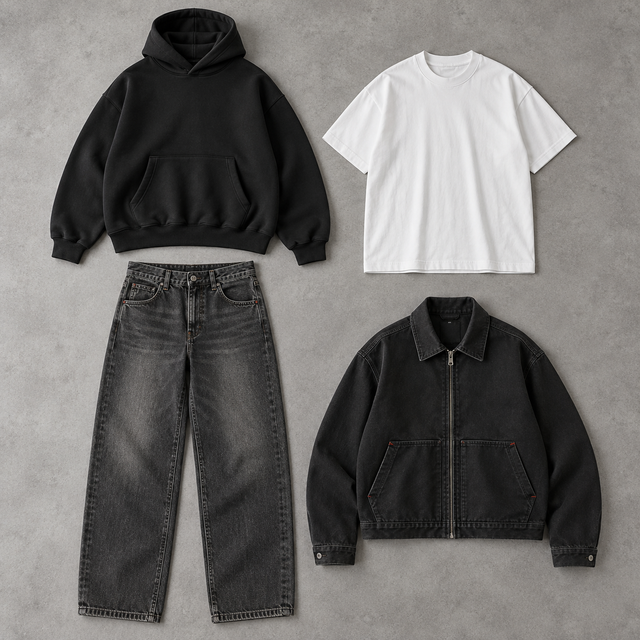 OTB capsule collection with hoodie, T-shirt, jeans and work jacket